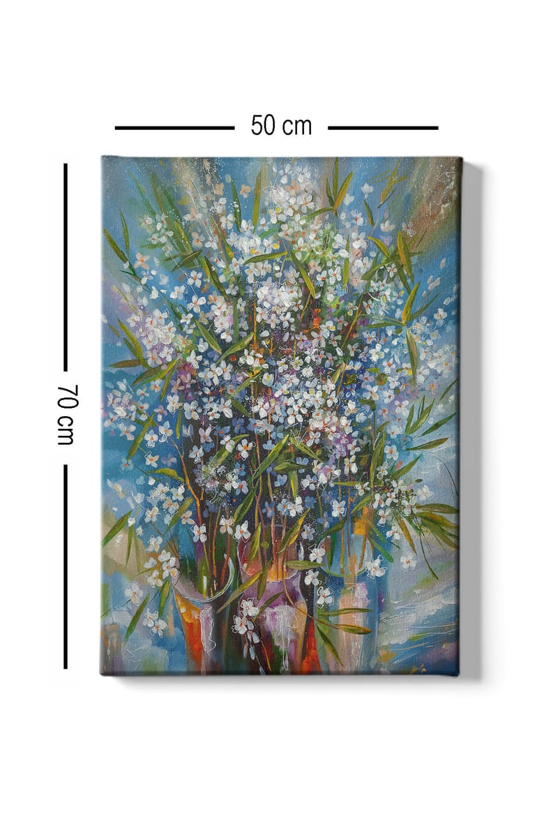 Dekorativ Canvasbillede 50x70 cm - Flerfarvet - Boligtilbehør - Billeder & kunst - Billeder på lærred