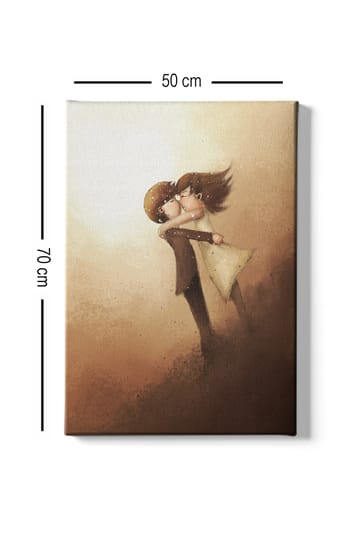 Dekorativ Canvasbillede 50x70 cm - Flerfarvet - Boligtilbehør - Billeder & kunst - Billeder på lærred