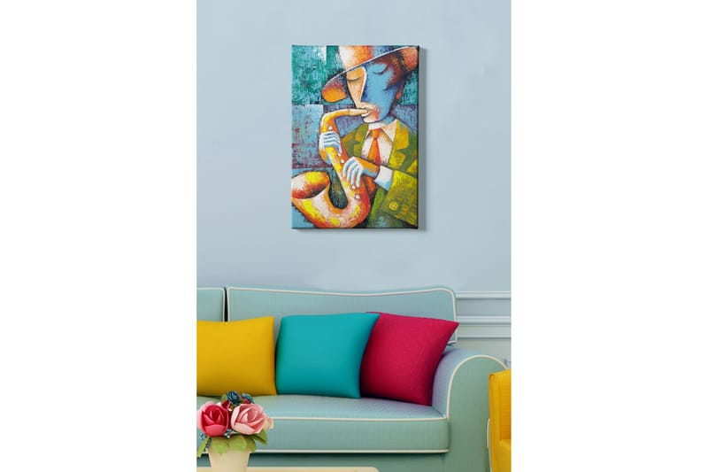 Dekorativ Canvasbillede 50x70 cm - Flerfarvet - Boligtilbehør - Billeder & kunst - Billeder på lærred