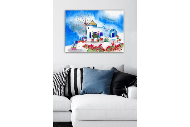 Dekorativ Canvasbillede 50x70 cm - Flerfarvet - Billeder på lærred