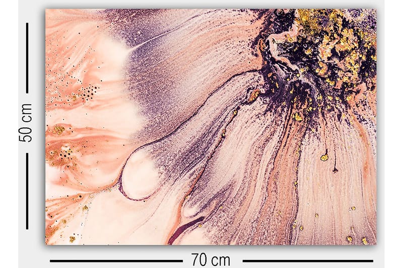 Dekorativ Canvasbillede 50x70 cm - Flerfarvet - Boligtilbehør - Billeder & kunst - Billeder på lærred