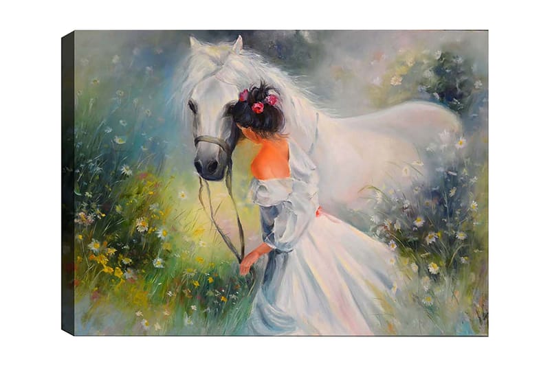 Dekorativ Canvasbillede 50x70 cm - Flerfarvet - Boligtilbehør - Billeder & kunst - Billeder på lærred