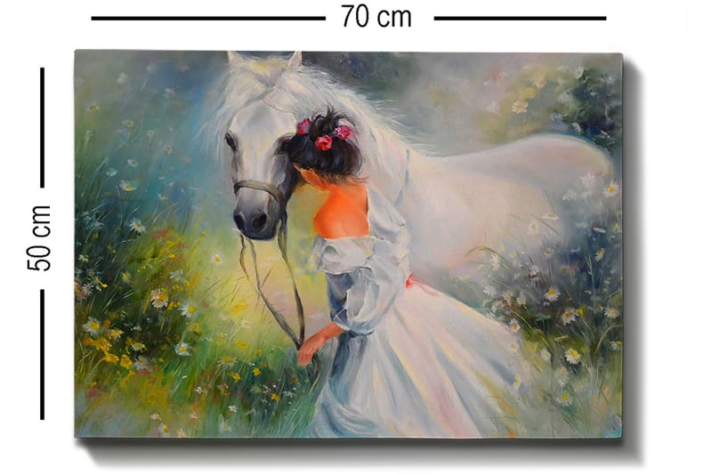 Dekorativ Canvasbillede 50x70 cm - Flerfarvet - Boligtilbehør - Billeder & kunst - Billeder på lærred