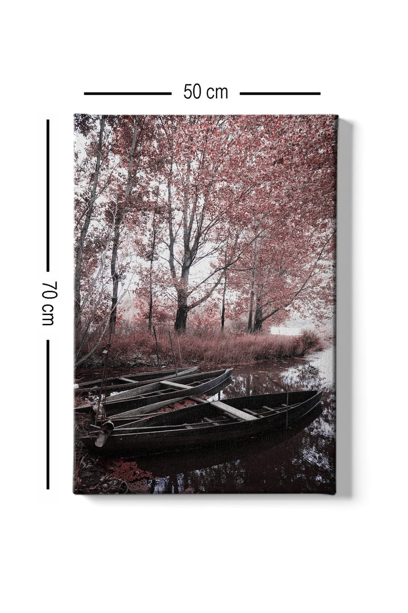 Dekorativ Canvasbillede 50x70 cm - Flerfarvet - Boligtilbehør - Billeder & kunst - Billeder på lærred