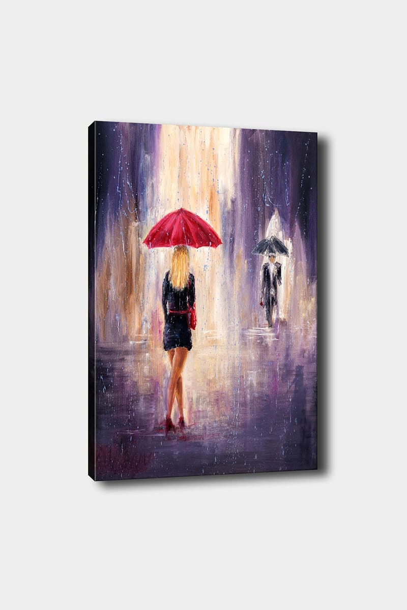 Dekorativ Canvasbillede 50x70 cm - Flerfarvet - Boligtilbehør - Billeder & kunst - Billeder på lærred