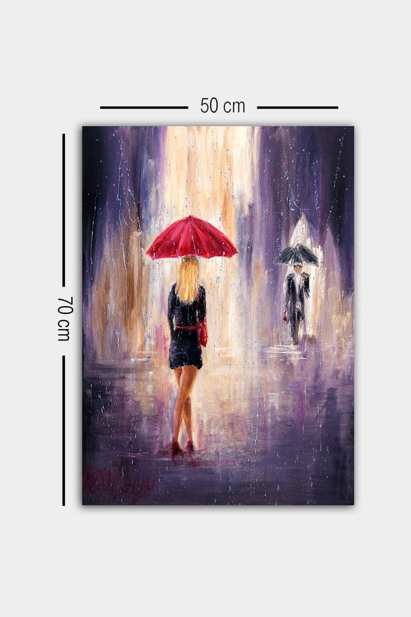 Dekorativ Canvasbillede 50x70 cm - Flerfarvet - Boligtilbehør - Billeder & kunst - Billeder på lærred
