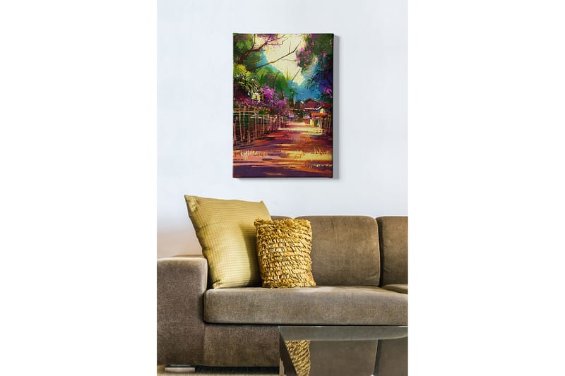 Dekorativ Canvasbillede 50x70 cm - Flerfarvet - Boligtilbehør - Billeder & kunst - Billeder på lærred
