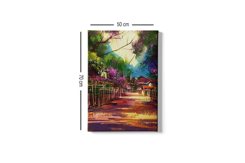 Dekorativ Canvasbillede 50x70 cm - Flerfarvet - Boligtilbehør - Billeder & kunst - Billeder på lærred