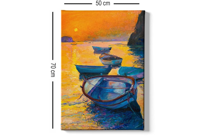 Dekorativ Canvasbillede 50x70 cm - Flerfarvet - Boligtilbehør - Billeder & kunst - Billeder på lærred