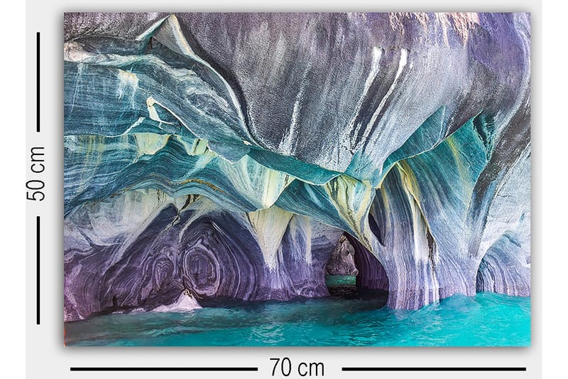 Dekorativ Canvasbillede 50x70 cm - Flerfarvet - Boligtilbehør - Billeder & kunst - Billeder på lærred