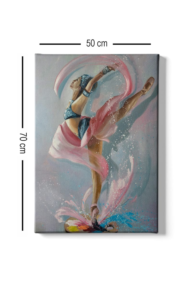 Dekorativ Canvasbillede 50x70 cm - Flerfarvet - Boligtilbehør - Billeder & kunst - Billeder på lærred