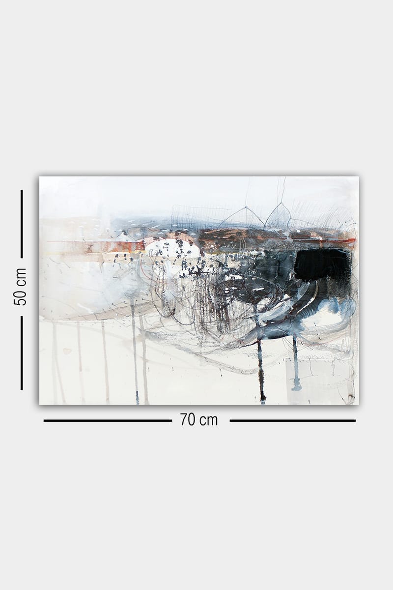 Dekorativ Canvasbillede 50x70 cm - Flerfarvet - Boligtilbehør - Billeder & kunst - Billeder på lærred