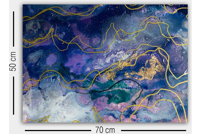 Dekorativ Canvasbillede 50x70 cm - Flerfarvet - Boligtilbehør - Billeder & kunst - Billeder på lærred