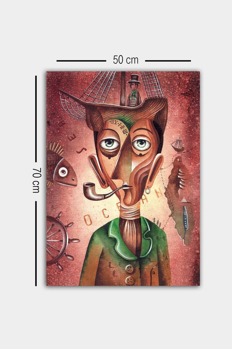 Dekorativ Canvasbillede 50x70 cm - Flerfarvet - Boligtilbehør - Billeder & kunst - Billeder på lærred
