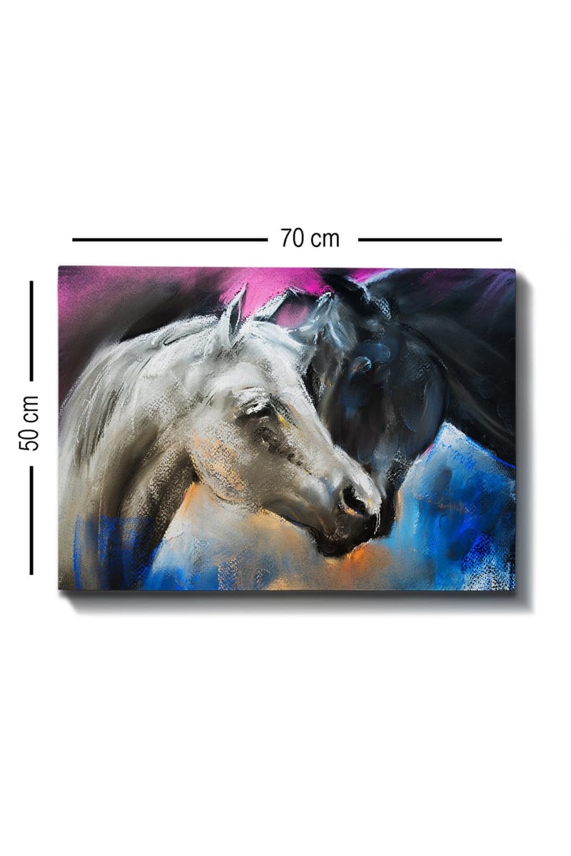 Dekorativ Canvasbillede 50x70 cm - Flerfarvet - Boligtilbehør - Billeder & kunst - Billeder på lærred