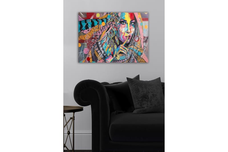 Dekorativ Canvasbillede 50x70 cm - Flerfarvet - Boligtilbehør - Billeder & kunst - Billeder på lærred