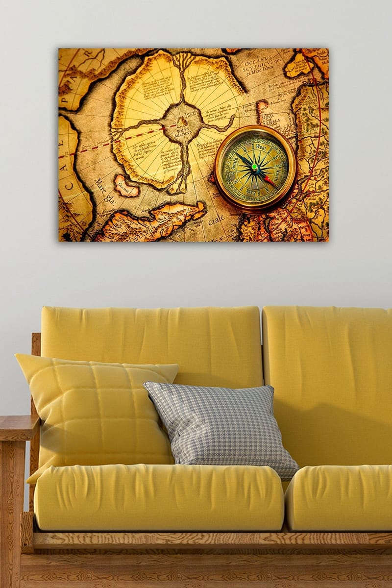 Dekorativ Canvasbillede 50x70 cm - Flerfarvet - Boligtilbehør - Billeder & kunst - Billeder på lærred