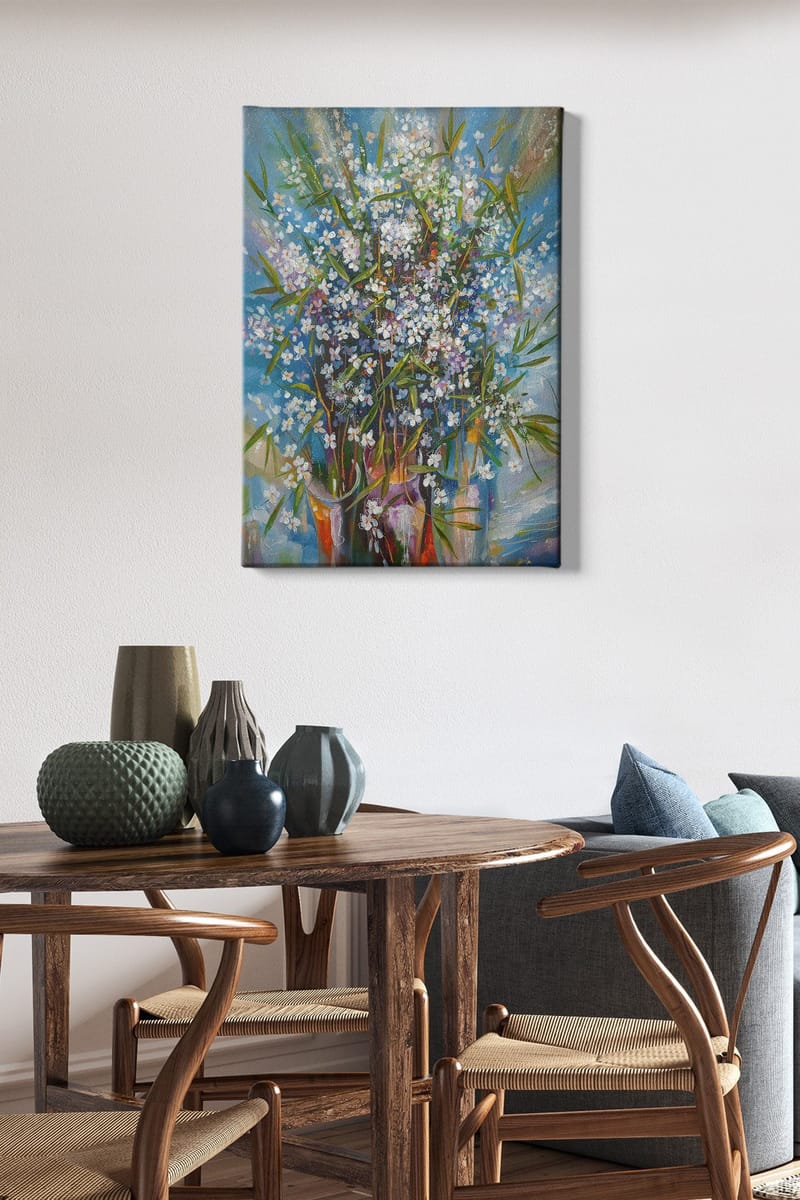 Dekorativ Canvasbillede 50x70 cm - Flerfarvet - Boligtilbehør - Billeder & kunst - Billeder på lærred