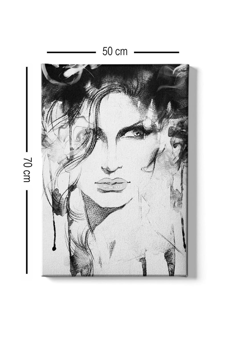 Dekorativ Canvasbillede 50x70 cm - Flerfarvet - Boligtilbehør - Billeder & kunst - Billeder på lærred