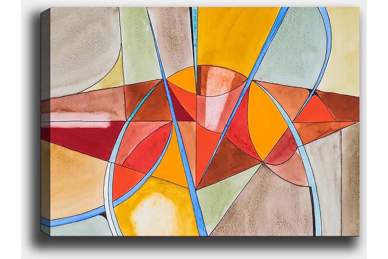 Dekorativ Canvasbillede 50x70 cm - Flerfarvet - Boligtilbehør - Billeder & kunst - Billeder på lærred