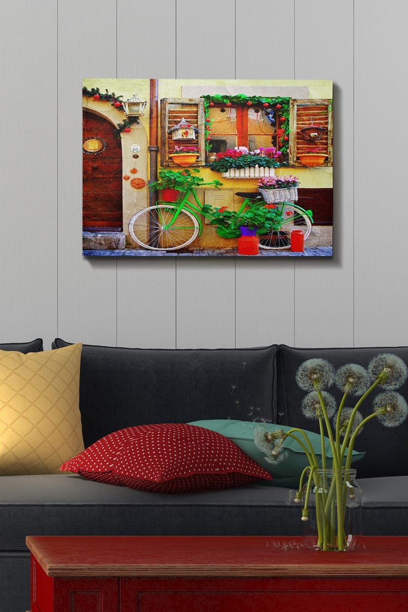 Dekorativ Canvasbillede 50x70 cm - Flerfarvet - Boligtilbehør - Billeder & kunst - Billeder på lærred