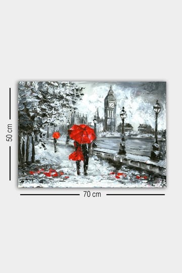 Dekorativ Canvasbillede 50x70 cm - Flerfarvet - Boligtilbehør - Billeder & kunst - Billeder på lærred
