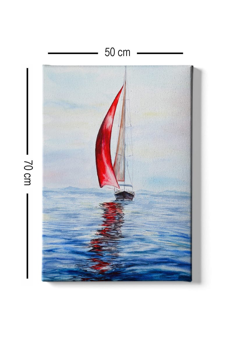 Dekorativ Canvasbillede 50x70 cm - Flerfarvet - Boligtilbehør - Billeder & kunst - Billeder på lærred