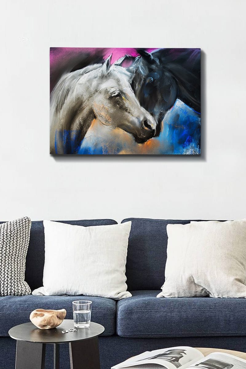 Dekorativ Canvasbillede 50x70 cm - Flerfarvet - Boligtilbehør - Billeder & kunst - Billeder på lærred