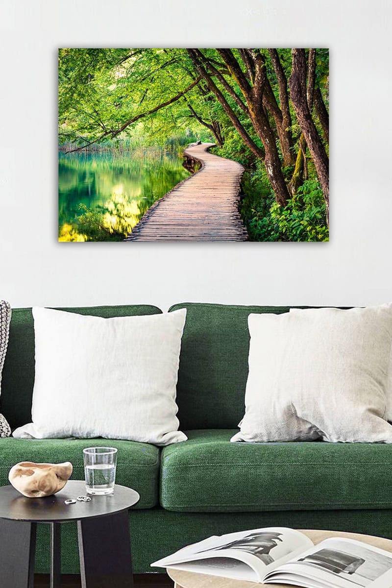 Dekorativ Canvasbillede 50x70 cm - Flerfarvet - Boligtilbehør - Billeder & kunst - Billeder på lærred