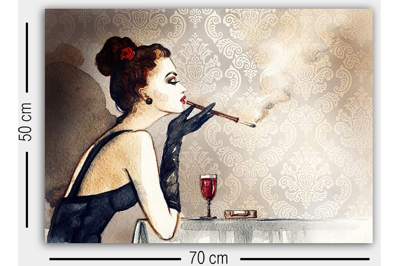 Dekorativ Canvasbillede 50x70 cm - Flerfarvet - Boligtilbehør - Billeder & kunst - Billeder på lærred