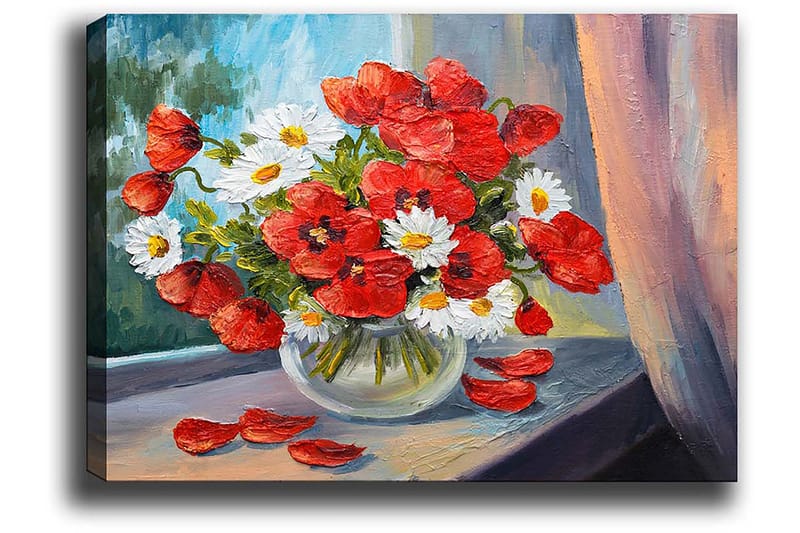 Dekorativ Canvasbillede 50x70 cm - Flerfarvet - Boligtilbehør - Billeder & kunst - Billeder på lærred