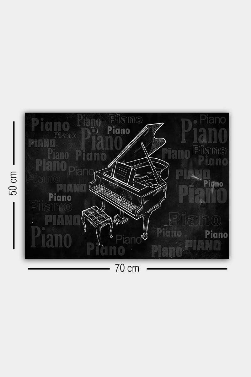 Dekorativ Canvasbillede 50x70 cm - Flerfarvet - Boligtilbehør - Billeder & kunst - Billeder på lærred