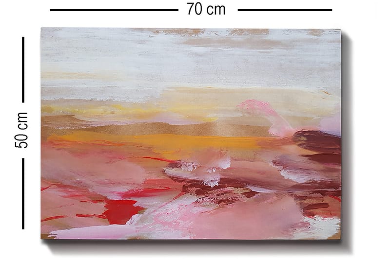 Dekorativ Canvasbillede 50x70 cm - Flerfarvet - Boligtilbehør - Billeder & kunst - Billeder på lærred