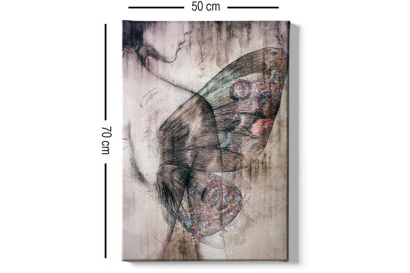 Dekorativ Canvasbillede 50x70 cm - Flerfarvet - Boligtilbehør - Billeder & kunst - Billeder på lærred