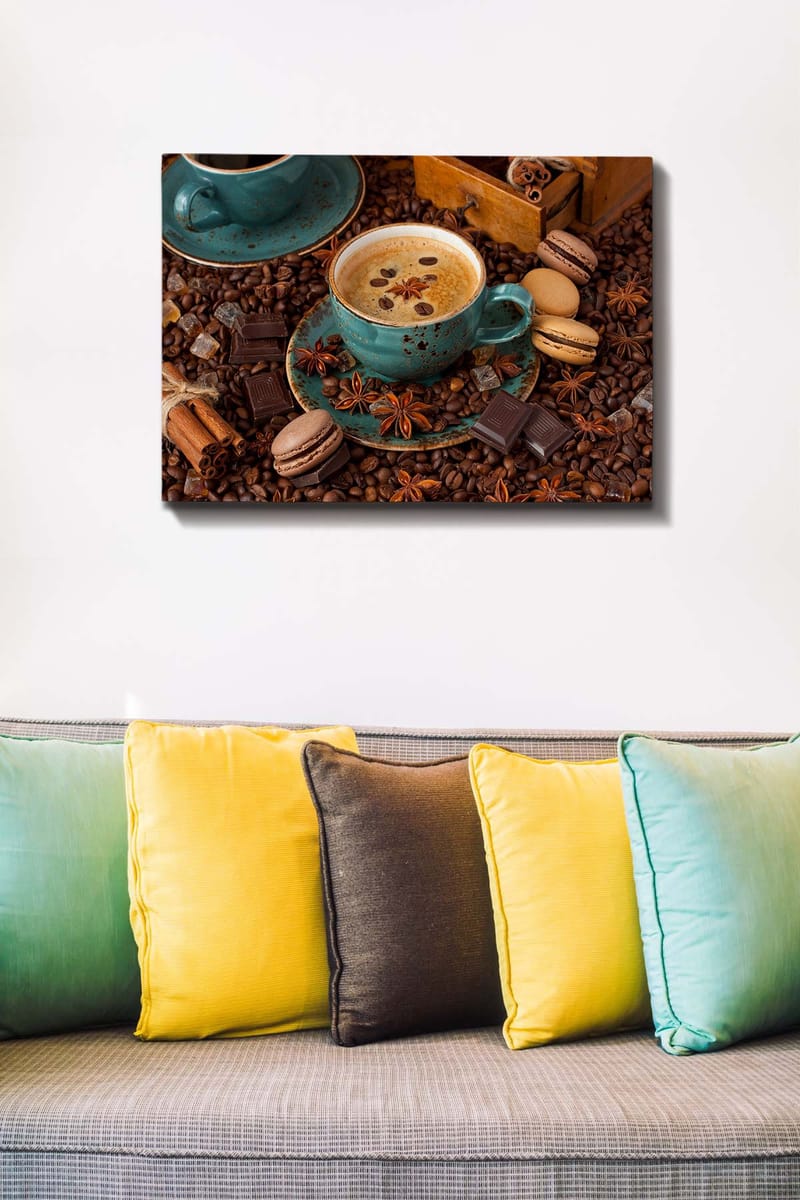 Dekorativ Canvasbillede 50x70 cm - Flerfarvet - Boligtilbehør - Billeder & kunst - Billeder på lærred