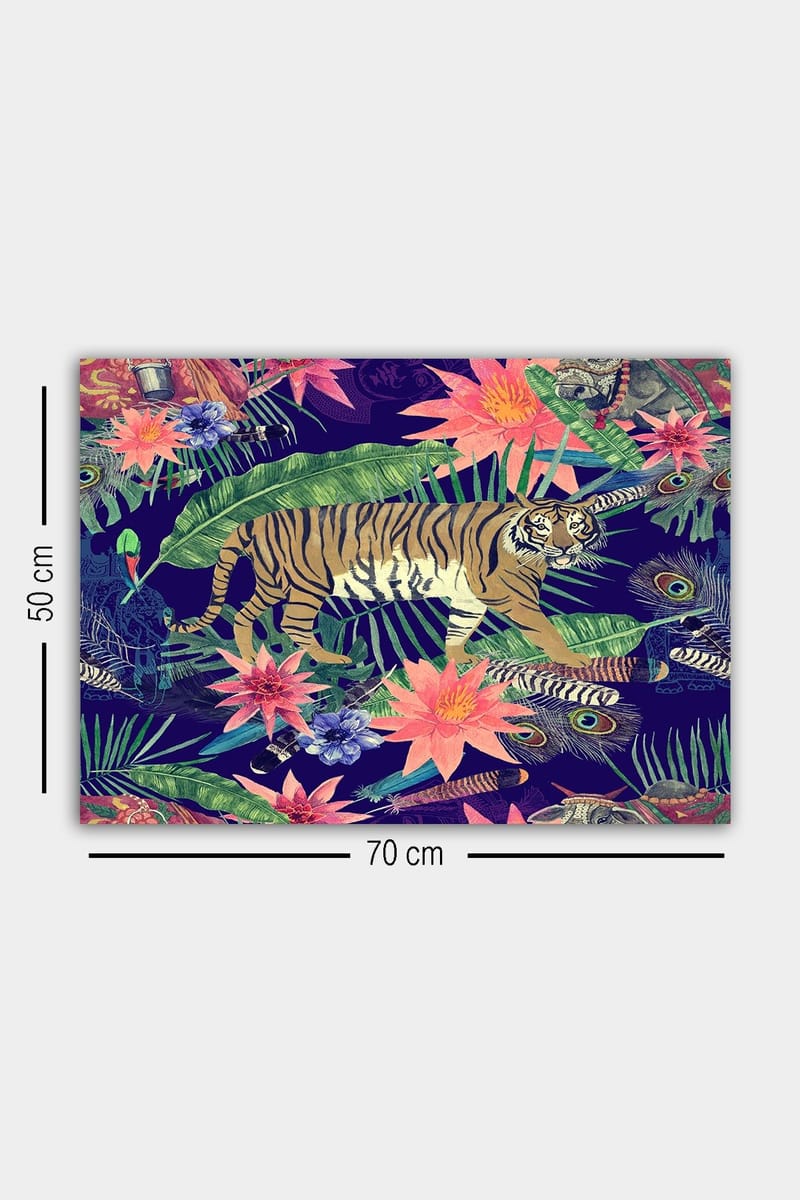 Dekorativ Canvasbillede 50x70 cm - Flerfarvet - Boligtilbehør - Billeder & kunst - Billeder på lærred