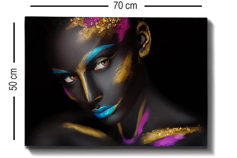 Dekorativ Canvasbillede 50x70 cm - Flerfarvet - Boligtilbehør - Billeder & kunst - Billeder på lærred