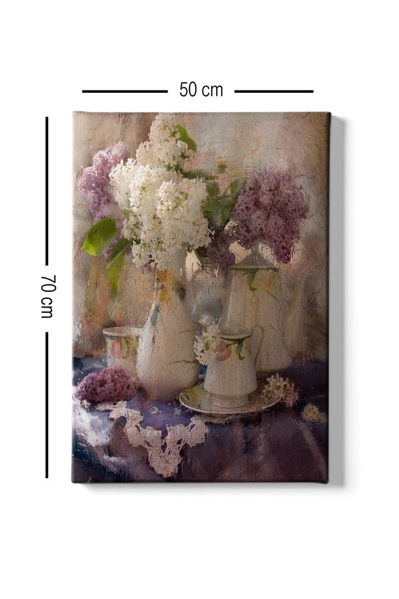 Dekorativ Canvasbillede 50x70 cm - Flerfarvet - Boligtilbehør - Billeder & kunst - Billeder på lærred