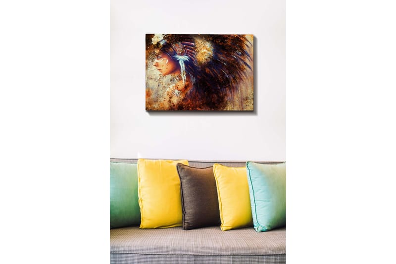 Dekorativ Canvasbillede 50x70 cm - Flerfarvet - Boligtilbehør - Billeder & kunst - Billeder på lærred