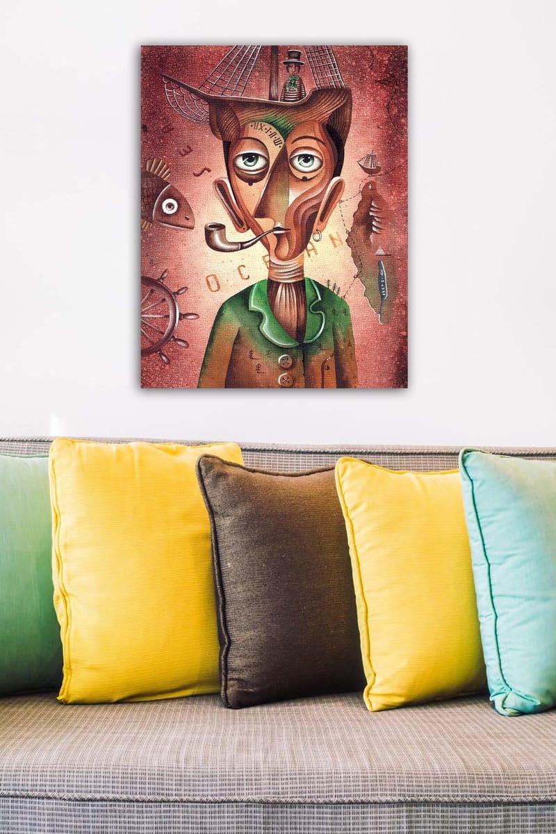 Dekorativ Canvasbillede 50x70 cm - Flerfarvet - Boligtilbehør - Billeder & kunst - Billeder på lærred