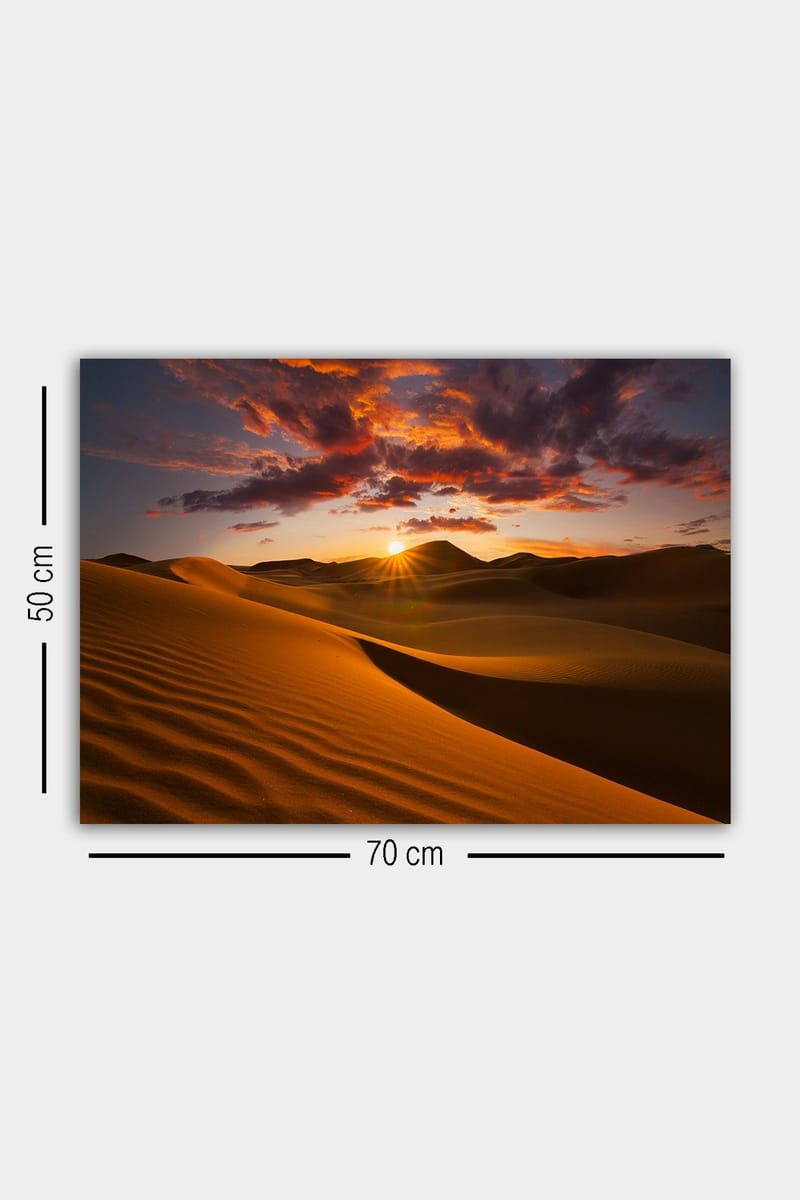 Dekorativ Canvasbillede 50x70 cm - Flerfarvet - Boligtilbehør - Billeder & kunst - Billeder på lærred