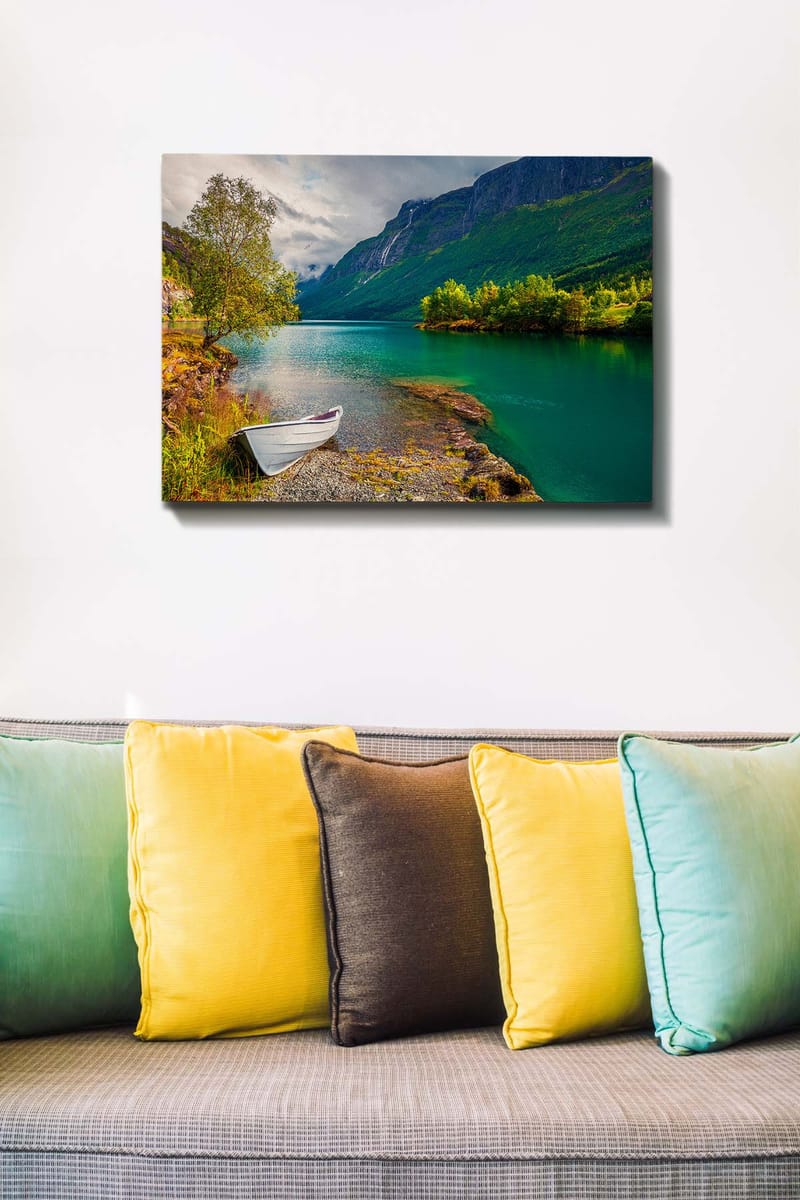 Dekorativ Canvasbillede 50x70 cm - Flerfarvet - Boligtilbehør - Billeder & kunst - Billeder på lærred