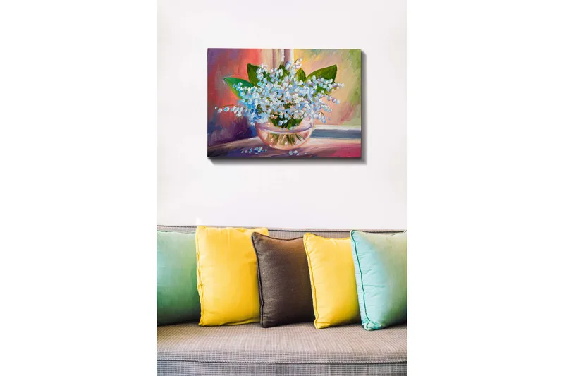 Dekorativ Canvasbillede 50x70 cm - Flerfarvet - Boligtilbehør - Billeder & kunst - Billeder på lærred