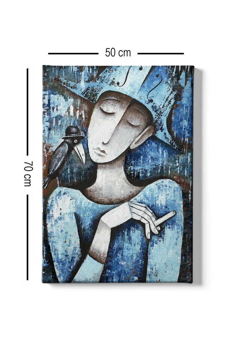 Dekorativ Canvasbillede 50x70 cm - Flerfarvet - Boligtilbehør - Billeder & kunst - Billeder på lærred