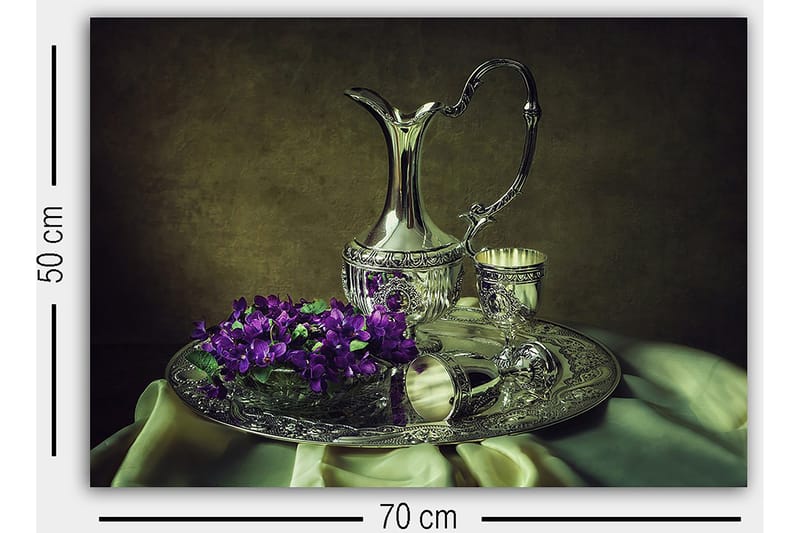 Dekorativ Canvasbillede 50x70 cm - Flerfarvet - Boligtilbehør - Billeder & kunst - Billeder på lærred