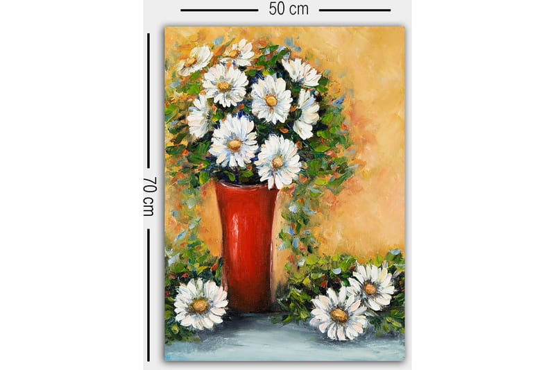 Dekorativ Canvasbillede 50x70 cm - Flerfarvet - Boligtilbehør - Billeder & kunst - Billeder på lærred