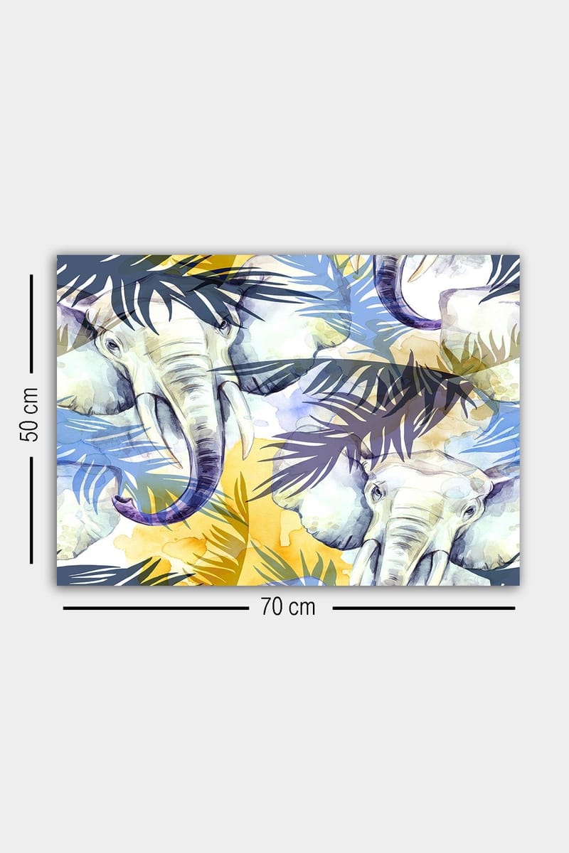 Dekorativ Canvasbillede 50x70 cm - Flerfarvet - Boligtilbehør - Billeder & kunst - Billeder på lærred