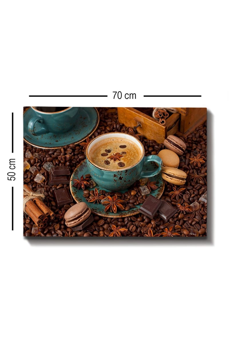 Dekorativ Canvasbillede 50x70 cm - Flerfarvet - Boligtilbehør - Billeder & kunst - Billeder på lærred