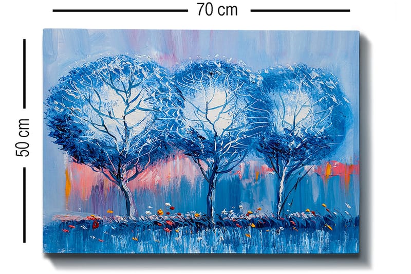 Dekorativ Canvasbillede 50x70 cm - Flerfarvet - Boligtilbehør - Billeder & kunst - Billeder på lærred