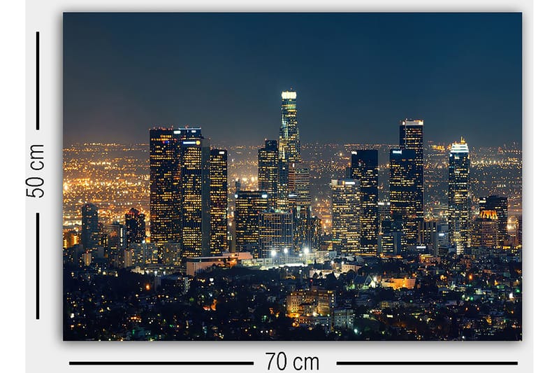 Dekorativ Canvasbillede 50x70 cm - Flerfarvet - Boligtilbehør - Billeder & kunst - Billeder på lærred